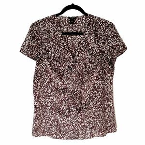 Ann Taylor Animal Print Blouse / Shirt size 10